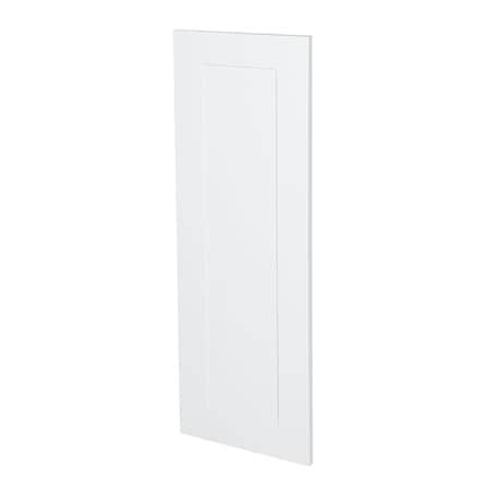 White Shaker Style Wall Kitchen Cabinet End Panel (12 In W X 0.75 In D X 30 In H)